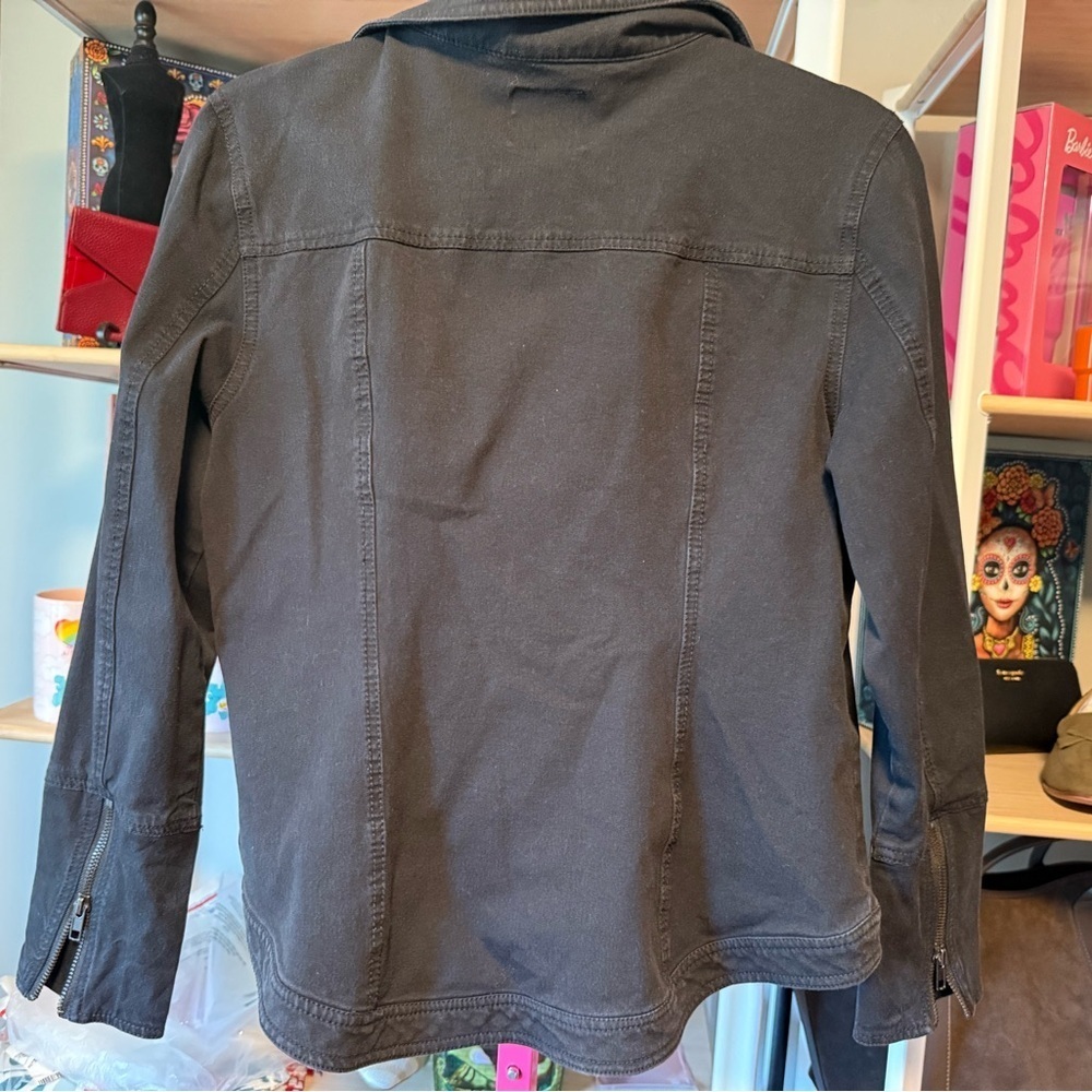 Liverpool Bradford Moto Jean Jacket Black - Size large - Picture 7 of 10